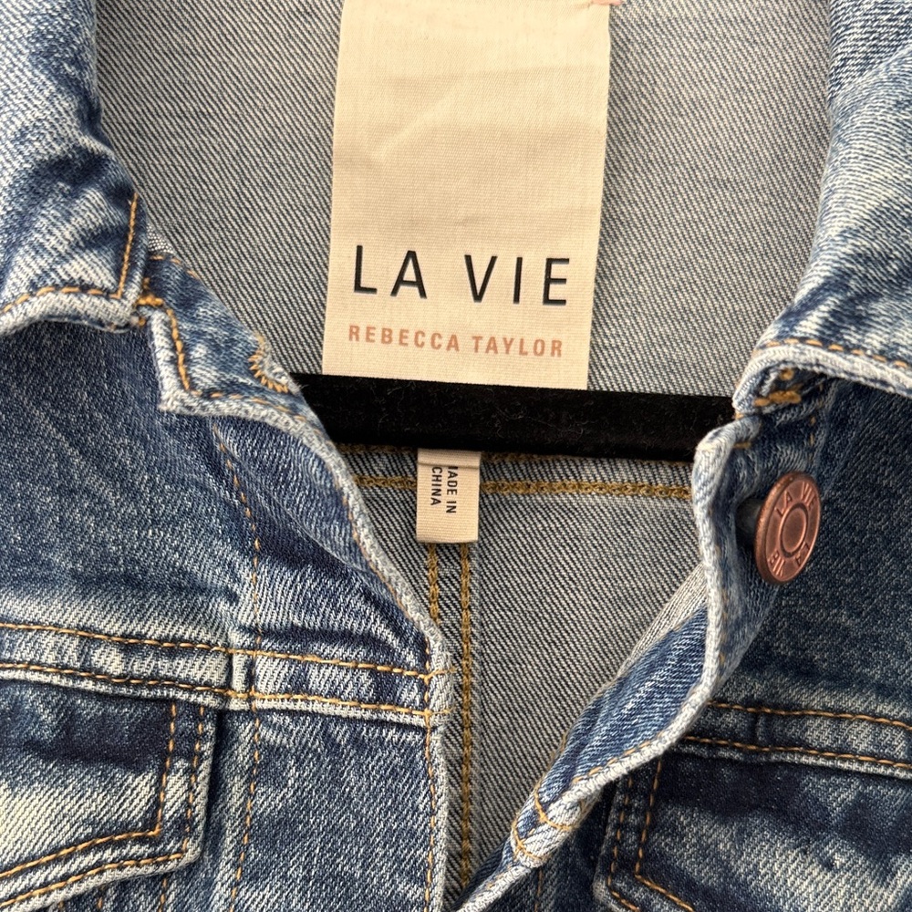Rebecca Taylor Classic Blue Jean Jacket - Picture 2 of 4